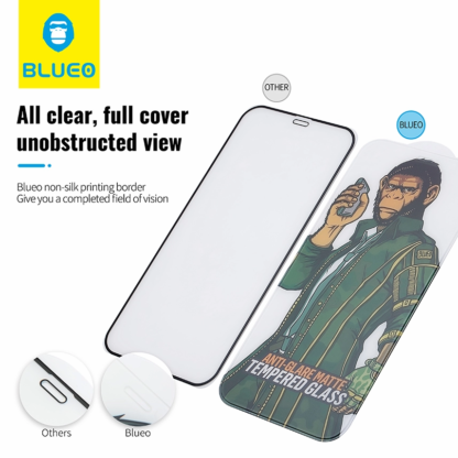 Blueo Anti-Glare Matte Tempered Glass For Iphone 13 Pro Max screen protector 1 piece - Image 2