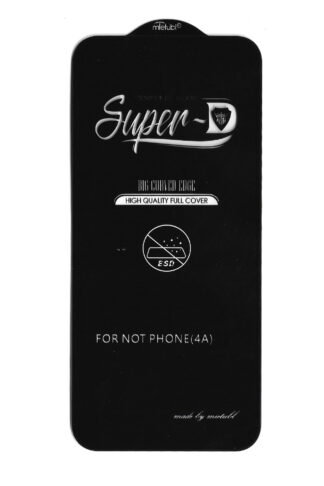 Premium Super-D Tempered Glass for Nothing Phone 4a | Edge-to-Edge Black Panel | Bubble-Free | HD Clear & Anti-Shock